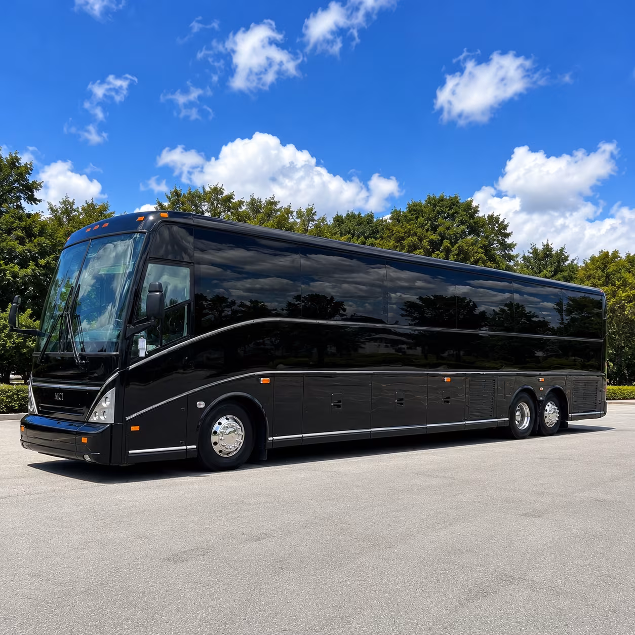 sandy springs event transportation with a private charter bus in sandy springs