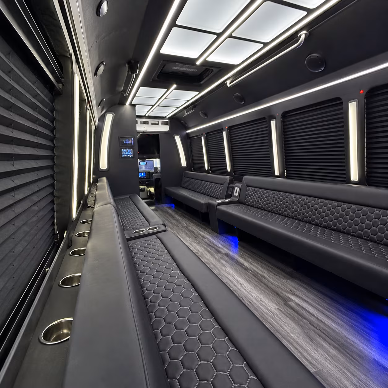 south fulton party bus rental interior